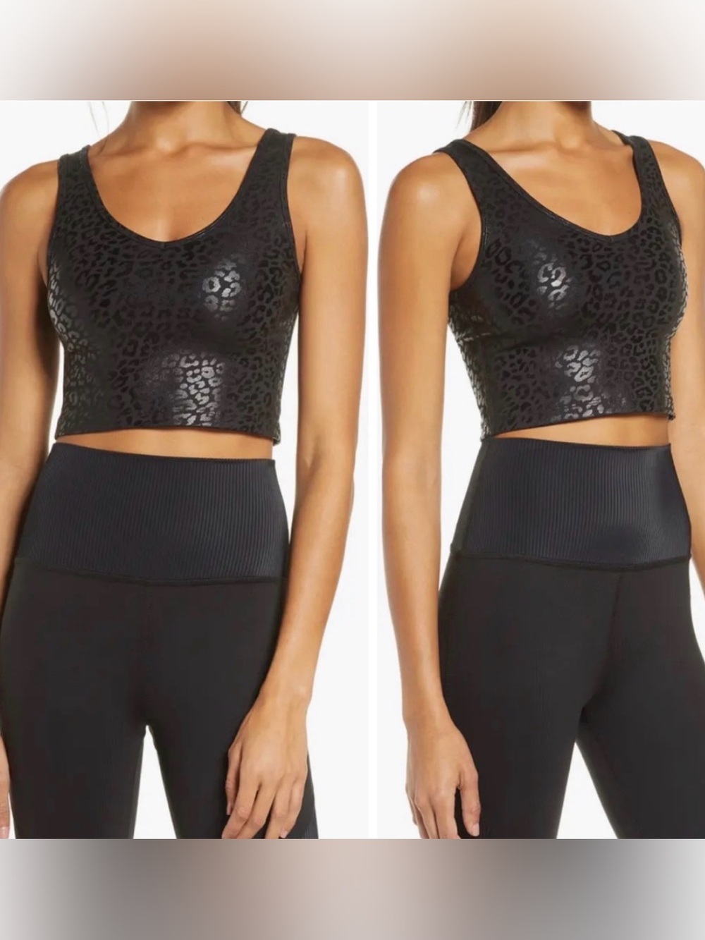 Beyond Yoga Black Logo Tank Top